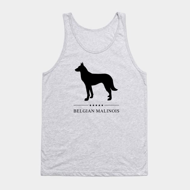 Belgian Malinois Black Silhouette Tank Top by millersye